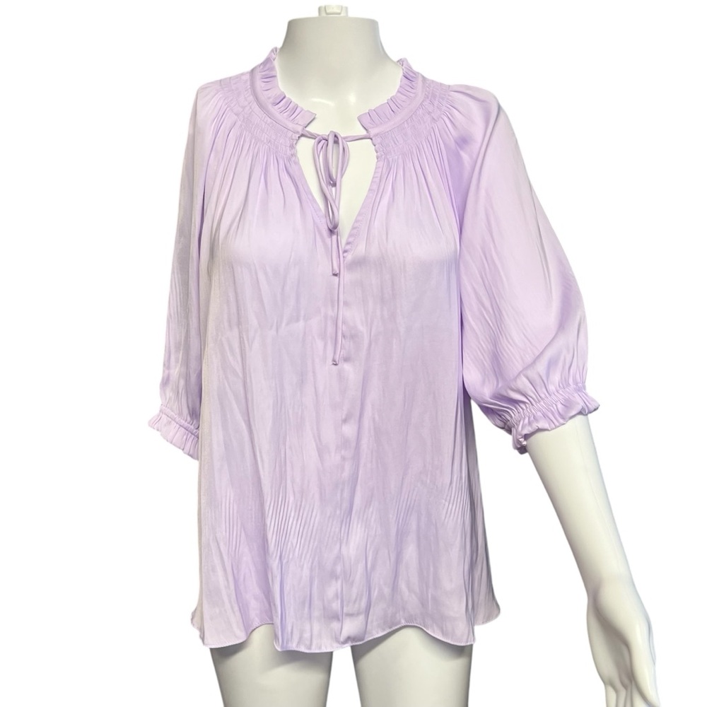 Current Air NWT - Women’s Oversized Angelic Pleated Lightweight Blouse Sz. MD